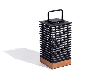 TECK411 - Solar powered aluminium lantern by Les Jardins® - view 2